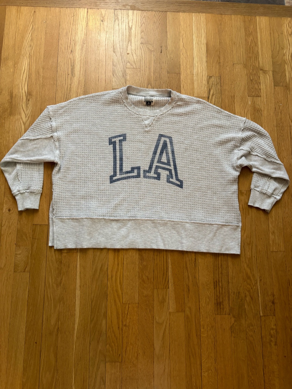 American Eagle Waffle Oversized Crewneck